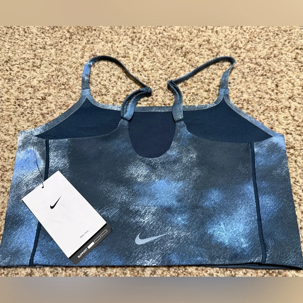Nike One Convertible Light Support Longline Sports Bra Navy Womens M NWT - Picture 5 of 8